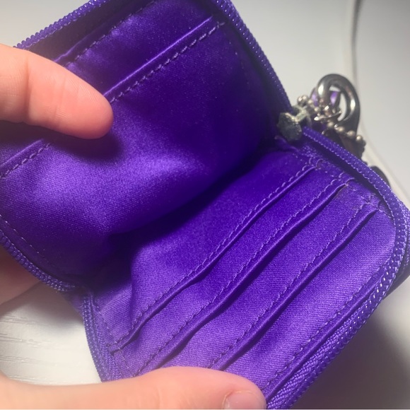 💜2000’s Legacy Purple and Khaki Coach Wristlet💜 - Picture 6 of 8